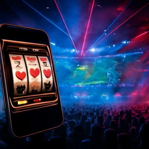 slot games online slot reels on smartphone screen