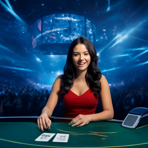 slot games online live dealer smiling at table